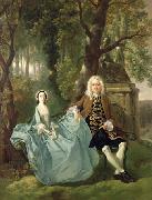Thomas Gainsborough Portrait of Mr and Mrs Carter of Bullingdon House oil painting artist